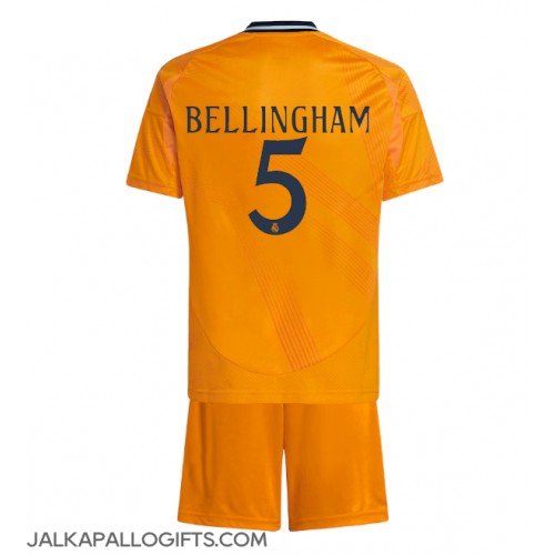 Real Madrid Jude Bellingham #5 Vieras Peliasu Lasten 2024-25 Lyhythihainen (+ Lyhyet housut)